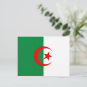 Algerijnse vlag briefkaart (Staand voorkant)