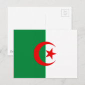 Algerijnse vlag briefkaart (Voorkant / Achterkant)