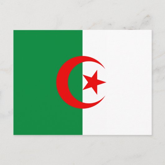 Algerijnse vlag briefkaart (Voorkant)