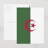 Algerijnse vlag briefkaart (Voorkant / Achterkant)