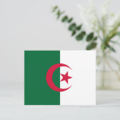 Algerijnse vlag briefkaart (Staand voorkant)