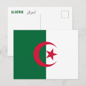 Algerijnse vlag briefkaart (Voorkant / Achterkant)