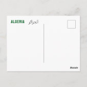 Algerijnse vlag briefkaart (Achterkant)