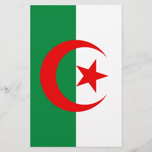 Algerijnse vlag briefpapier (Voorkant)