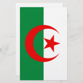Algerijnse vlag briefpapier (Voorkant / Achterkant)