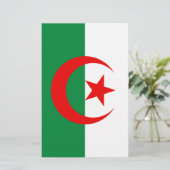 Algerijnse vlag briefpapier (Staand voorkant)