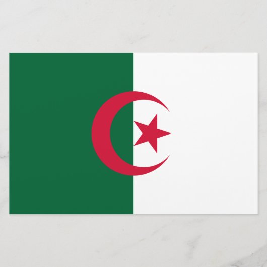 Algerijnse vlag briefpapier (Voorkant)