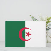 Algerijnse vlag briefpapier (Staand voorkant)