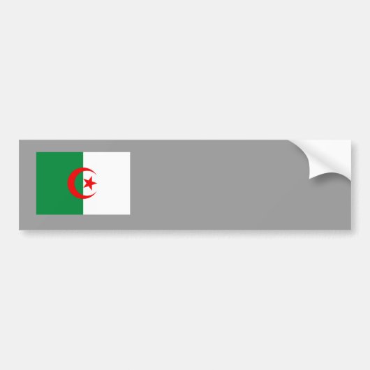 Algerijnse vlag bumpersticker (Voorkant)