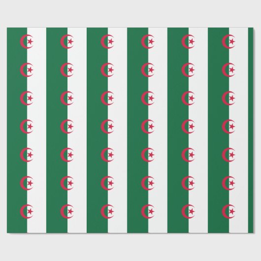 Algerijnse vlag cadeaupapier (Vlak)