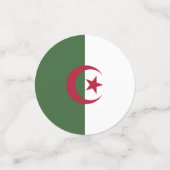 Algerijnse vlag confetti (Kleine voorkant)