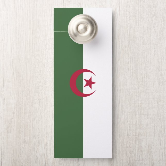Algerijnse vlag deurhanger (Op knop)