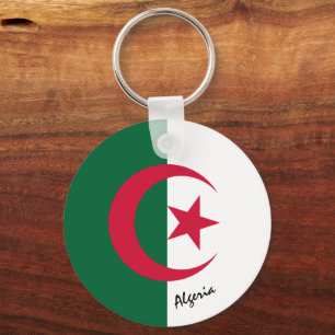 Algerijnse vlag en Algerijnse vakantie, patriotten Sleutelhanger