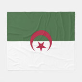 Algerijnse vlag fleece deken (Voorkant (Horizontaal))