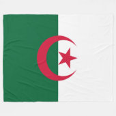 Algerijnse vlag fleece deken (Voorkant (Horizontaal))
