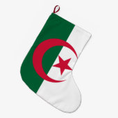 Algerijnse vlag grote kerstsok (Voorkant (Hangend))