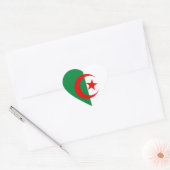 Algerijnse vlag hart sticker (Envelop)