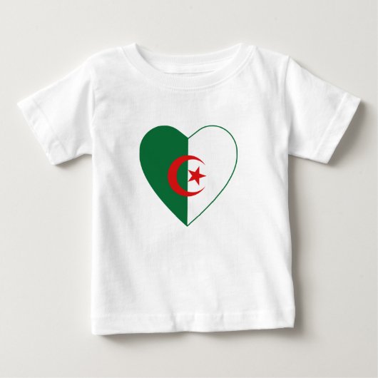 Algerijnse vlag Heart T-Shirt (Voorkant)
