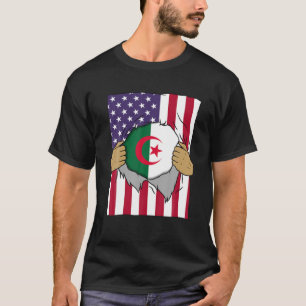 Algerijnse vlag in mijn land geprezen Algerijns Am T-shirt