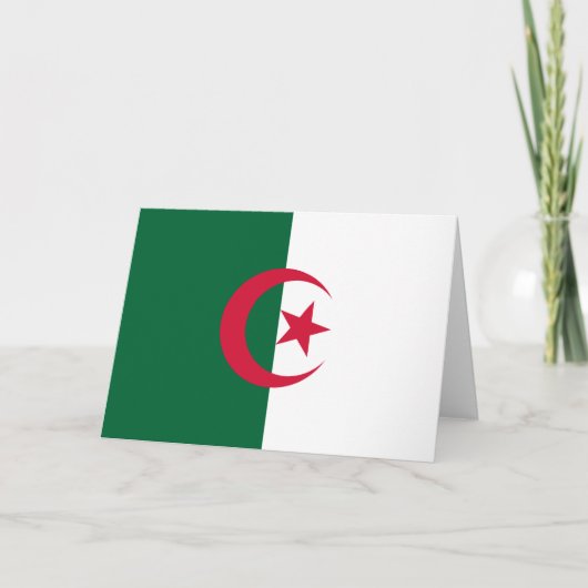 Algerijnse vlag kaart (Voorkant)