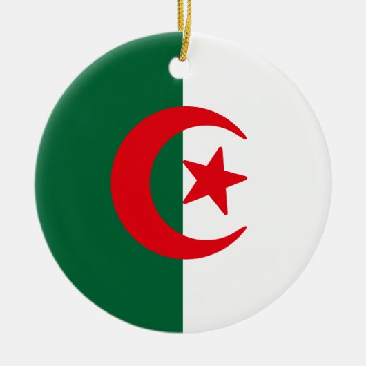 Algerijnse vlag keramisch ornament (Voorkant)