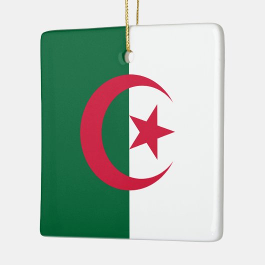 Algerijnse vlag keramisch ornament (Links)