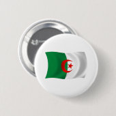 Algerijnse Vlag Knop Ronde Button 5,7 Cm (Voorkant /achterkant)