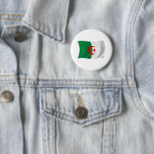 Algerijnse Vlag Knop Ronde Button 5,7 Cm (In situ)