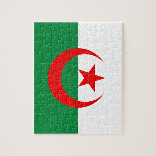 Algerijnse vlag legpuzzel (Verticaal)