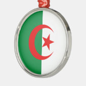 Algerijnse vlag metalen ornament (Links)