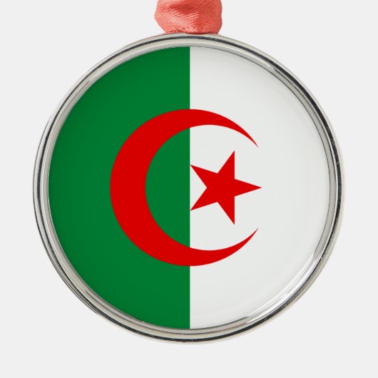 Algerijnse vlag metalen ornament (Voorkant)