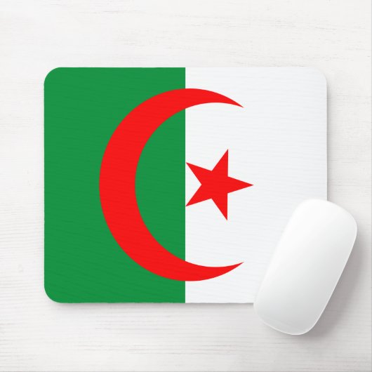algerijnse vlag mousepad muismat (Met muis)