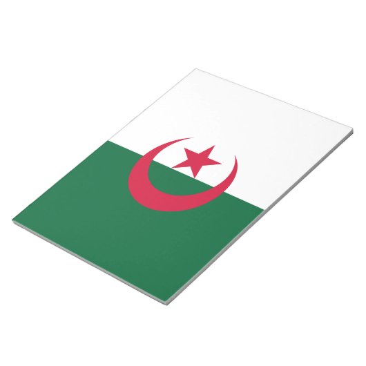 Algerijnse vlag notitieblok (Schuin)