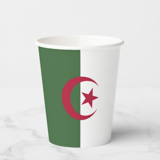 Algerijnse vlag papieren bekers (Links)
