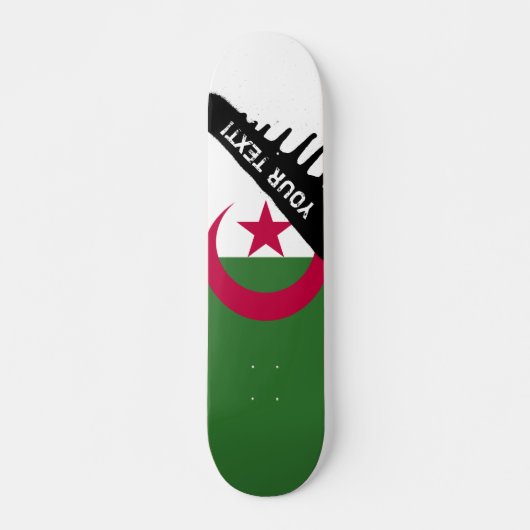 Algerijnse vlag persoonlijk skateboard (Voorkant)