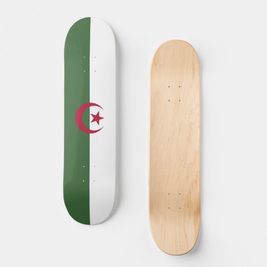 Algerijnse vlag persoonlijk skateboard (Voorkant)
