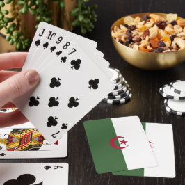 Algerijnse vlag pokerkaarten