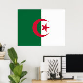 Algerijnse vlag poster (Thuiskantoor)