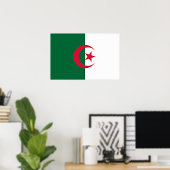 Algerijnse vlag poster (Thuiskantoor)