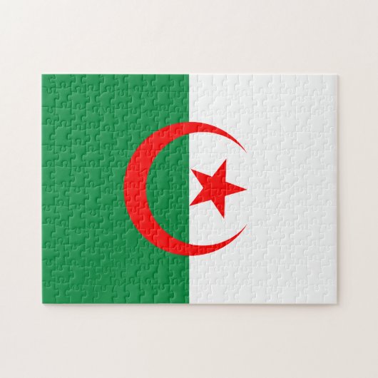 Algerijnse vlag Puzzle Legpuzzel (Horizontaal)