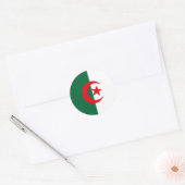 Algerijnse vlag ronde sticker (Envelop)