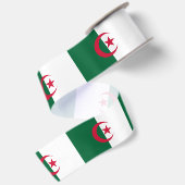 Algerijnse vlag satijnen lint (Achterkant)