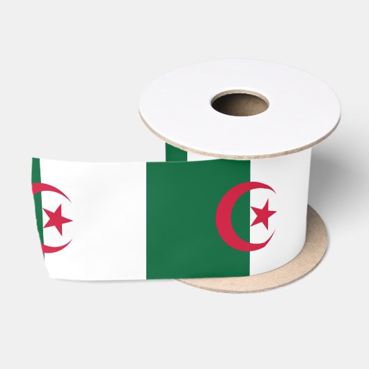 Algerijnse vlag satijnen lint (Spoel)