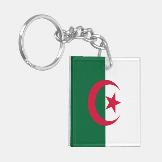 Algerijnse vlag sleutelhanger (Voorkant Links)