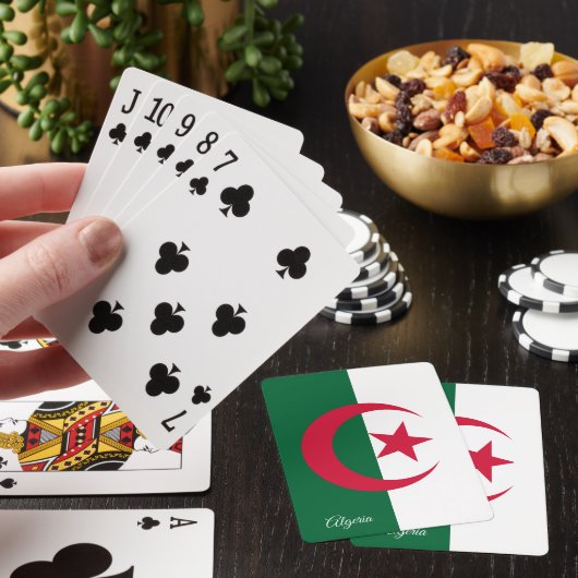 Algerijnse Vlag Spelen, Algerije Speelkaarten (Insitu)