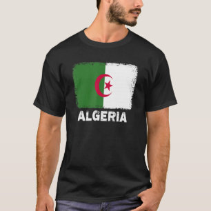 Algerijnse vlag steunt Algerijnse Mannen voor vrou T-shirt
