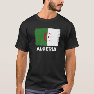 Algerijnse vlag steunt Algerijnse Mannen voor vrou T-shirt