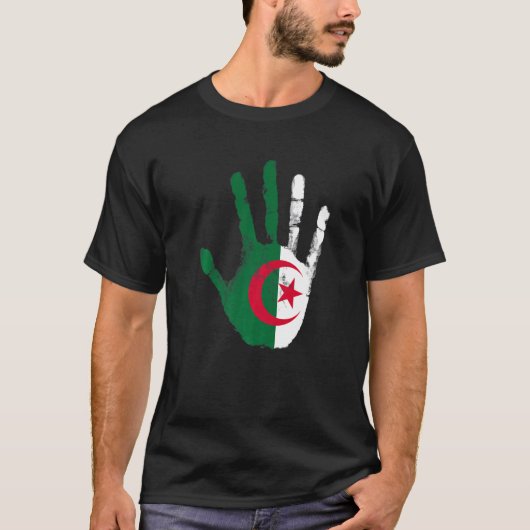 Algerijnse  vlag t-shirt (Voorkant)