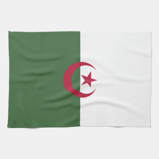 Algerijnse vlag theedoek (Horizontaal)