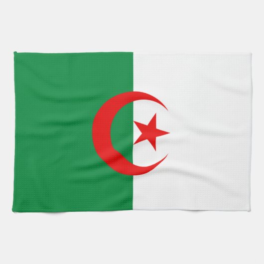 Algerijnse vlag theedoek (Horizontaal)